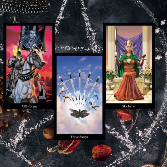 Witches Tarot Original Deck Includes a Fiscal Book - Picture 5 of 14